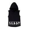 MLW By Design - BOSSY Sleeveless Hoodie | White or Black