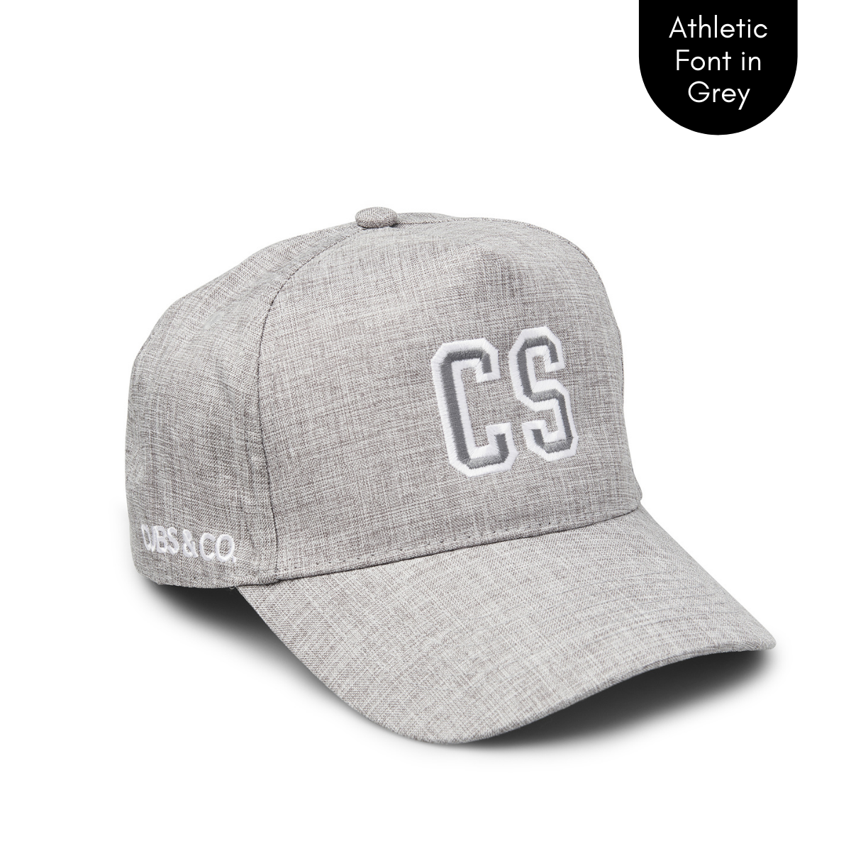 Cubs & Co - PERSONALISED GREY W/ INITIALS | ATHLETIC GREY FONT