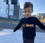 MLW By Design - Lil’ Homie Fleece Crew - Gold Print