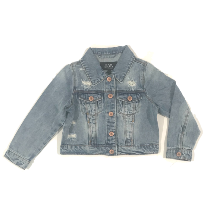 Ballerinas and Boys - Kids Classic Denim Jackets - Mid blue Wash