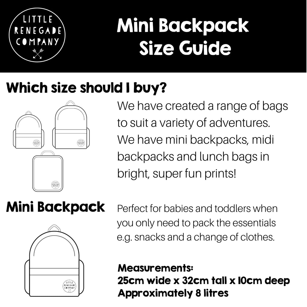 Little Renegade Company Pod Backpack MINI My Little Wardrobe