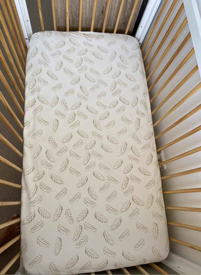 Anchor & Arrow - "Gold Fern" Cot Sheet