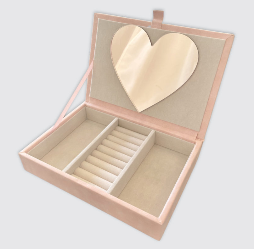 Timber Tinkers - Jewellery Box | Grey Letter Floral