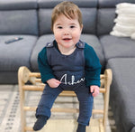 MLW By Design - Personalised Charcoal Slouch Romper *LIMITED EDITION*