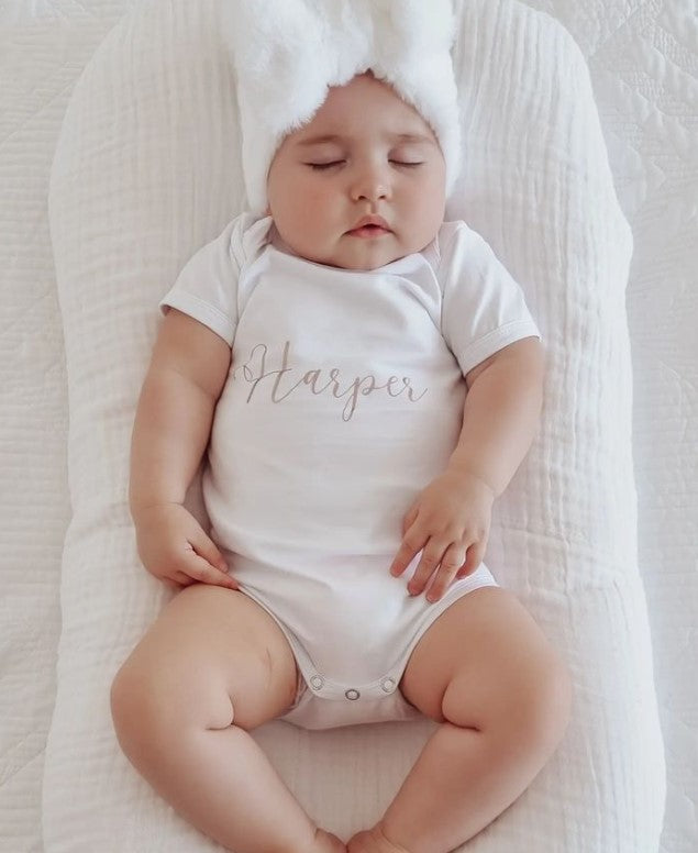 MLW by Design - Rose Gold Name Bodysuit