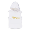 MLW By Design - Personalised Name Sleeveless Hoodies | White or Black
