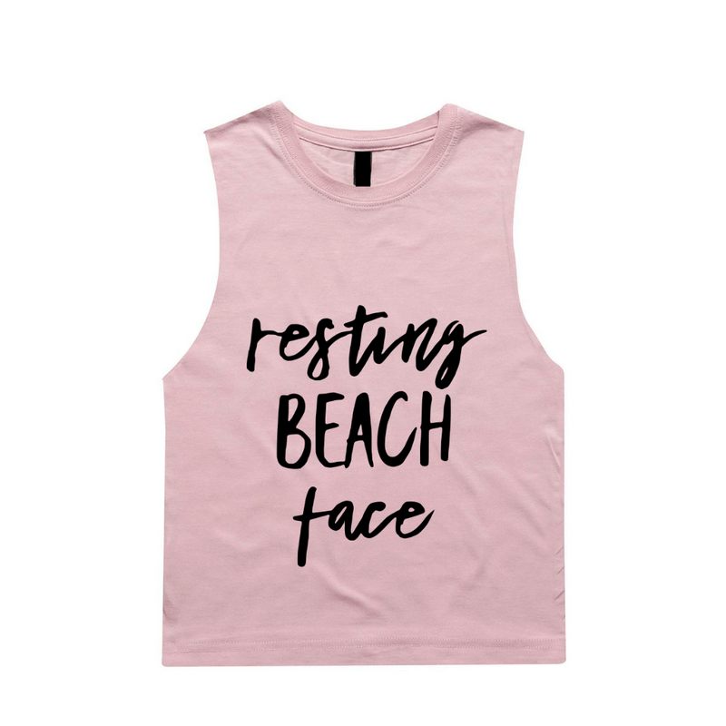 MLW By Design - Resting Beach Face Tank | Various Colours