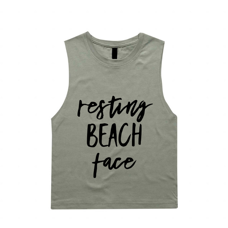 MLW By Design - Resting Beach Face Tank | Various Colours