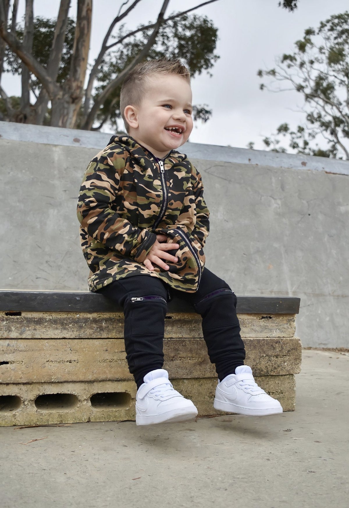 Ballerinas and Boys - Camo Zipper Jacket