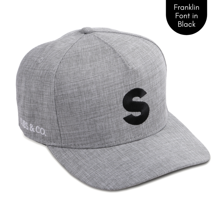 Cubs & Co - PERSONALISED GREY W/ INITIALS | FRANKLIN FONT BLACK