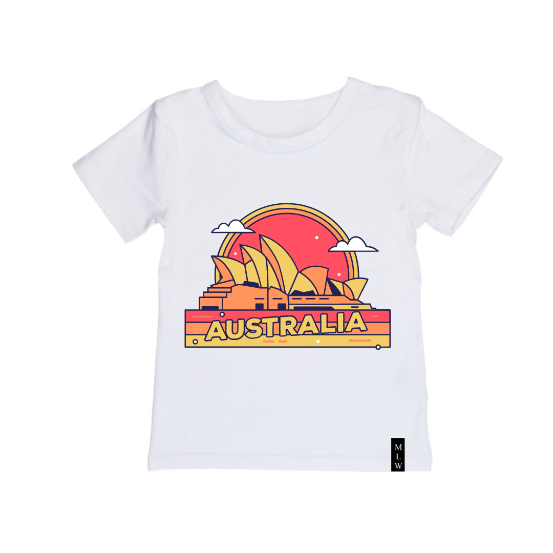 MLW By Design - Australia Tee | White Or Black