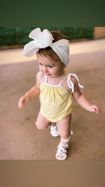 MLW By Design - Candy Ribbed Romper | Baby Yellow