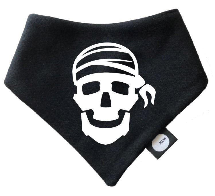 MLW By Design - Pirate Skull Bandana Bib | Various Colours