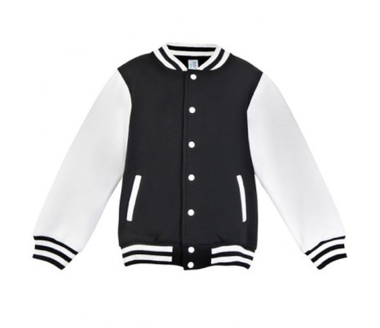 MLW By Design - Personalised Varsity Jacket | Black & White