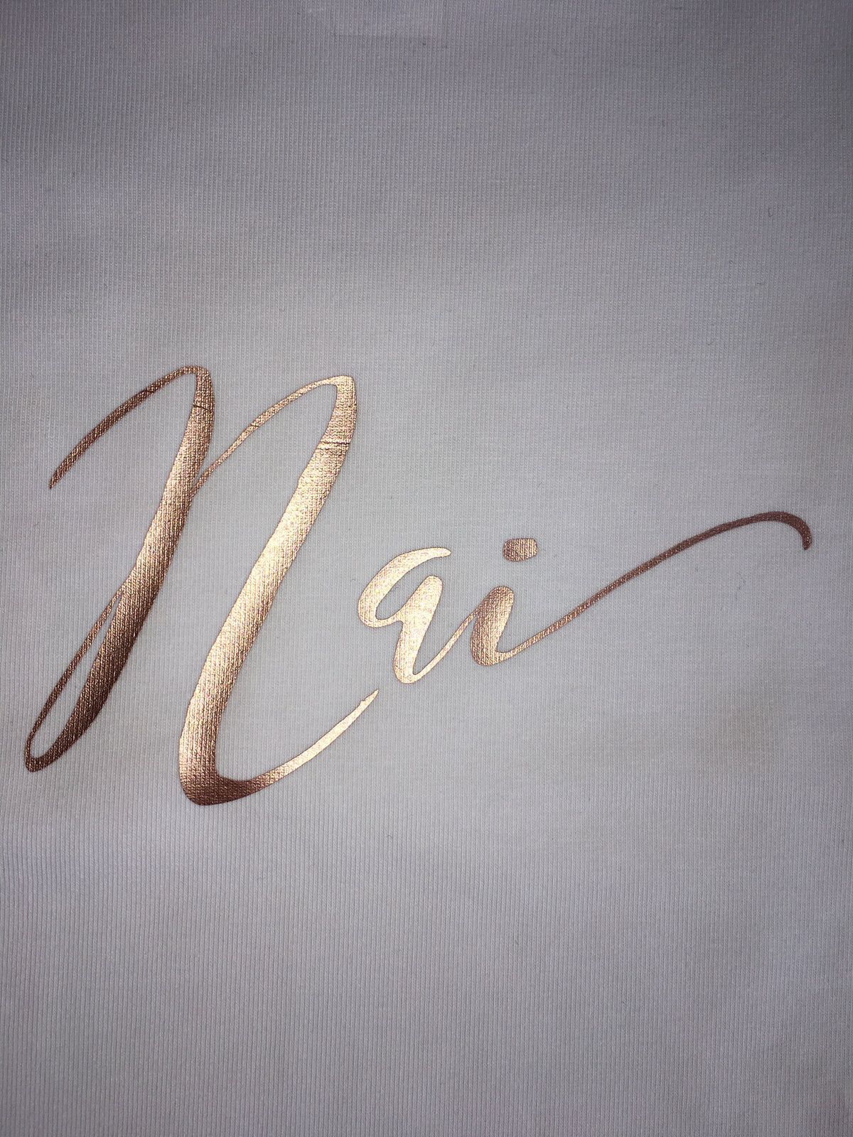 MLW by Design - Rose Gold Name Bodysuit