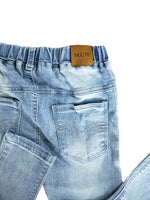 MLW By Design - Distressed Light Wash Denim Jeans