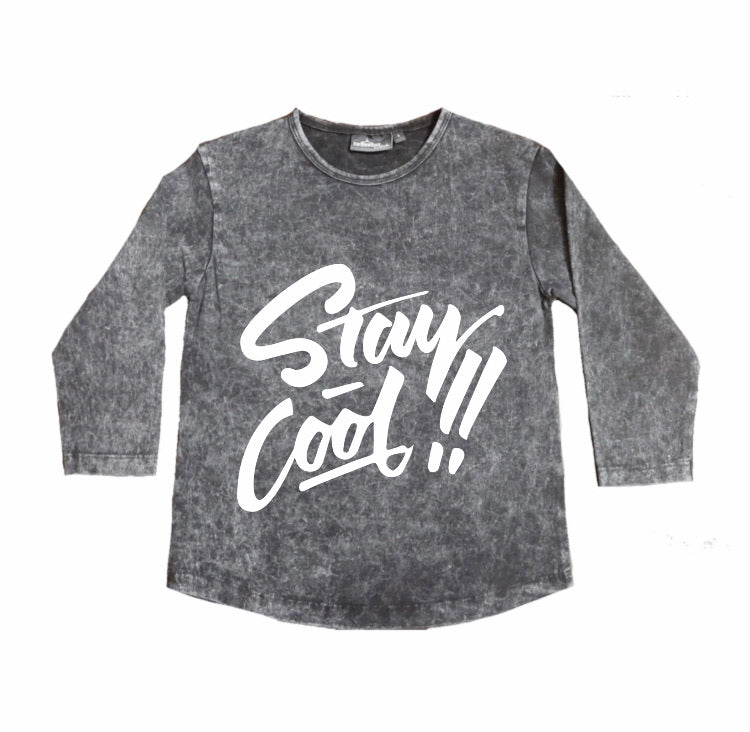 MLW By Design - Stay Cool Stonewash Top | Black or Sand