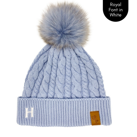 Cubs & Co - PERSONALISED CLASSIC KNIT BLUE BEANIE