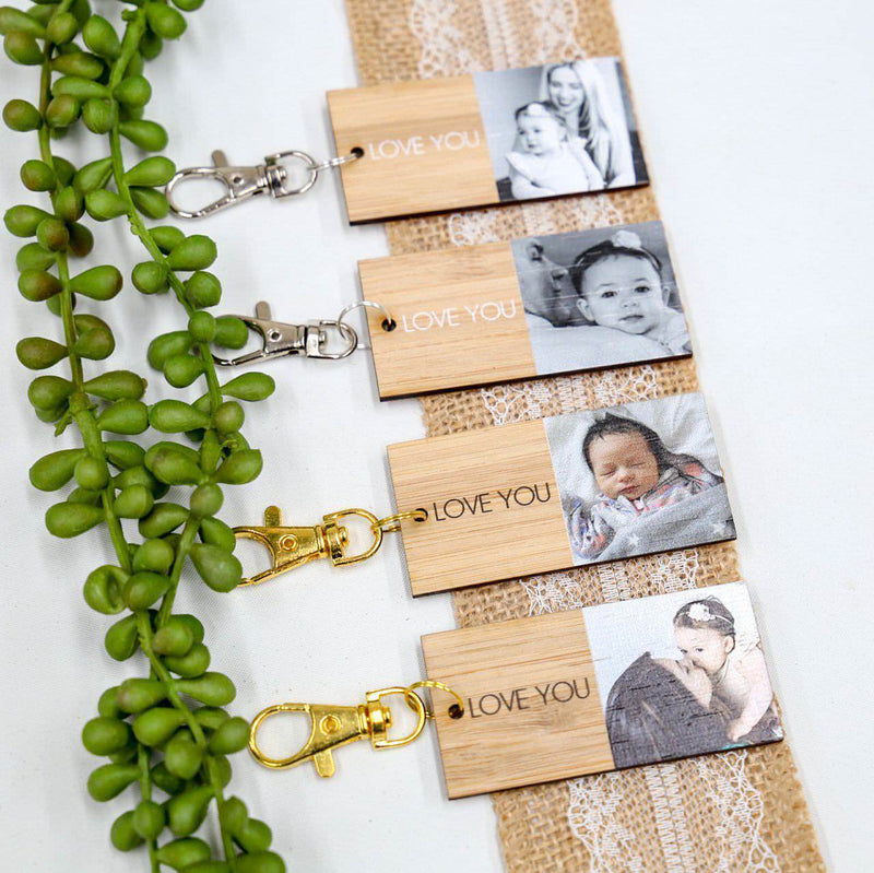 CMC GOLD - Photo Keyring | Bamboo