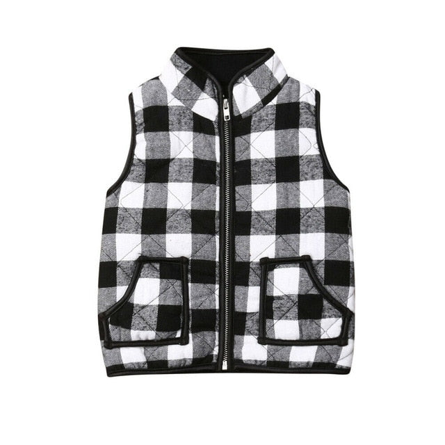 Plaid Puffer Vests | 2 Colours