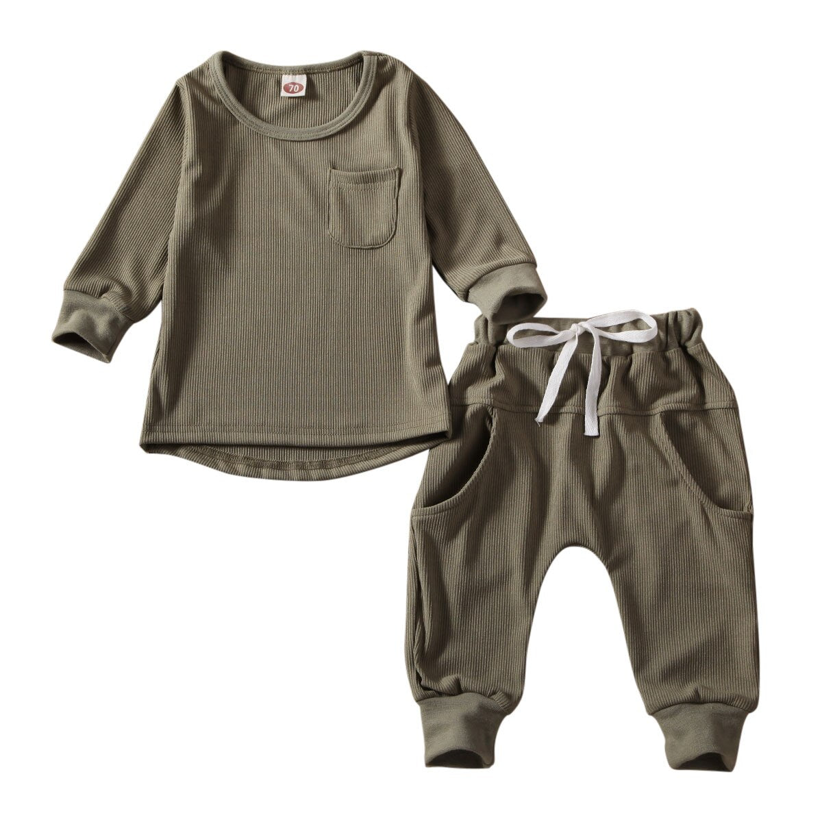 Khaki Slouch Set