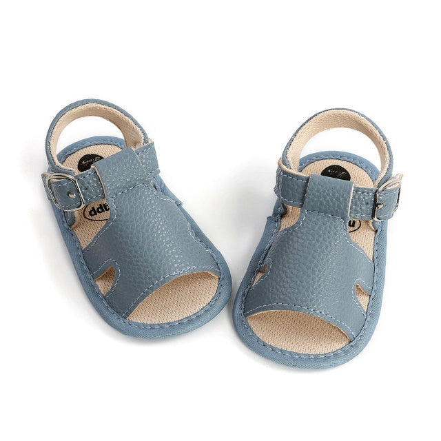 Boho Strap Sandals | Blue Grey