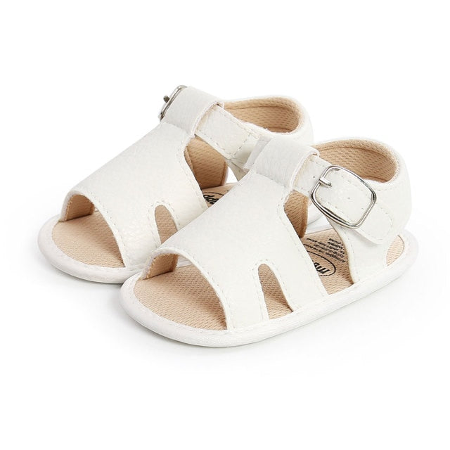 Boho Strap Sandals | White