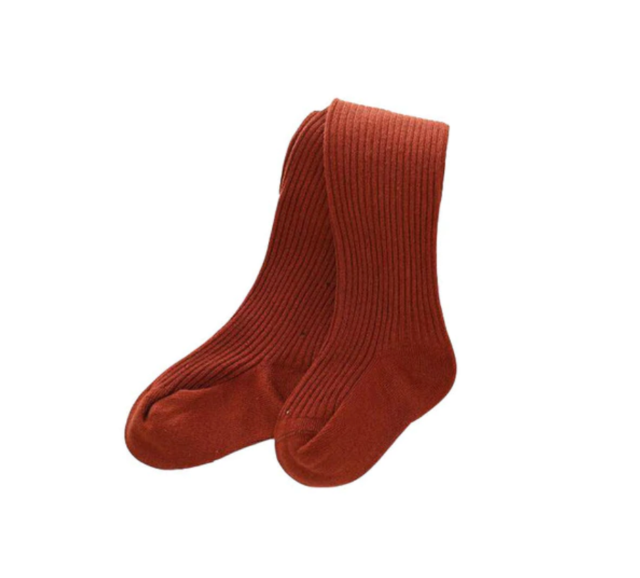 Ribbed Winter Stockings | Red